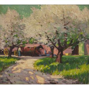 LOVEROFF Frederick Nicholas 1894-1960,UNTITLED (BLOSSOMING TREES),1920,Waddington's CA 2023-06-02