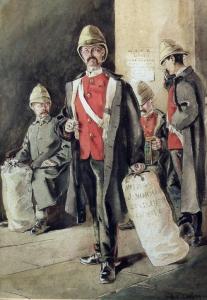LOVETT ALFRED CROWDY 1862-1919,Portrait of Private J. Norman,Canterbury Auction GB 2012-07-10