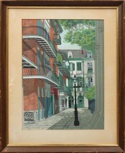 LOVING Eugene E 1908-1971,Pirate's Alley, New Orleans,Neal Auction Company US 2021-09-11