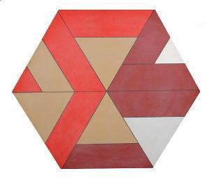 LOWE Julian,Red and Ochre Hexagon,Bonhams GB 2011-02-22