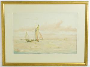 LOWE Robert Allensmore 1873,A seascape with fishing boats,Claydon Auctioneers UK 2023-11-19