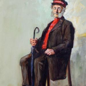 LOWENSTEIN Aenny 1871-1921,Biedermeierliches Porträt,1897,Heickmann DE 2013-12-07