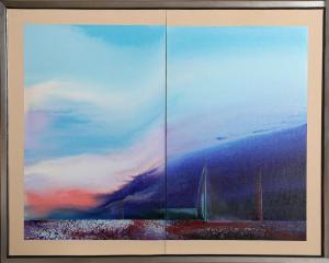 LOWNIK Ted,Blue Sailing Diptych,1980,Ro Gallery US 2023-07-27