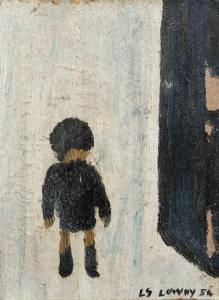 LOWRY,Figure and Black Wall,1954,David Lay GB 2023-08-24