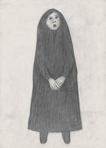 LOWRY Laurence Stephen 1887-1976,A girl standing with hands clasped,1967,Christie's GB 2015-11-26