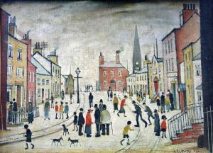LOWRY Laurence Stephen 1887-1976,A Lancashire Village,Capes Dunn GB 2017-03-28