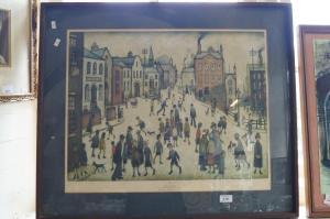 LOWRY Laurence Stephen 1887-1976,a village square,Wright Marshall GB 2017-05-23