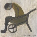 LOWRY Laurence Stephen 1887-1976,MAN SITTING IN A WHEELBARROW,1965,Sotheby's GB 2015-09-30