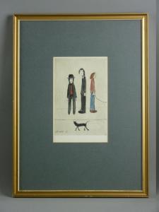 LOWRY Laurence Stephen 1887-1976,three figures and a cat,Rogers Jones & Co GB 2017-05-23