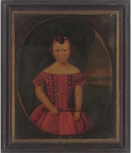 LOWTHER M. O 1800-1800,Portrait of a young girl, three-quarter-length, in,1865,Christie's 2006-09-06