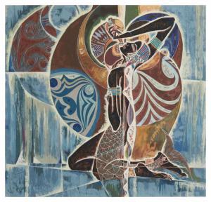 LU HONG 1959,Expectation of the Mermaid,1988,John Moran Auctioneers US 2023-04-03