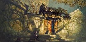 LU Wang 1936,The Evening Glow of the Ancient Capital,1988,Bonhams GB 2011-05-25