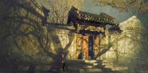 LU Wang 1936,The Evening Glow of the Ancient Capital,1988,Bonhams GB 2012-11-23