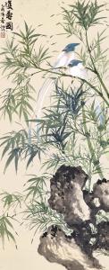 LU YIFEI 1908-1998,Birds by Bamboo,1945,Sotheby's GB 2023-04-07