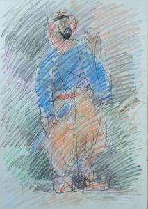 Lubin Arieh 1897-1980,an Arab man,Ishtar Arts IL 2018-06-25