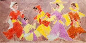 Lubin Arieh 1897-1980,Market women,1970,Matsa IL 2020-06-22