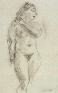 LUBITCH Ossip 1896-1990,Standing female nude,Anderson & Garland GB 2019-03-26