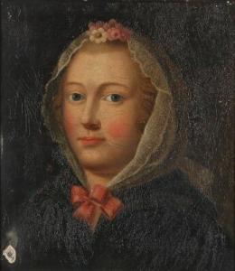 LUBSCHITZ Carl Bernhard 1814-1882,Portrait of a young lady,Bruun Rasmussen DK 2017-08-28