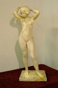 LUC JAGGI,Stehender Mädchenakt mit erhobenen Armen,Galerie Widmer Auktionen CH 2008-11-29