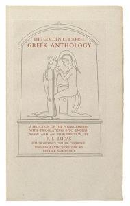 LUCAS F,The Golden Cockerel Greek Anthology.,Swann Galleries US 2009-11-10