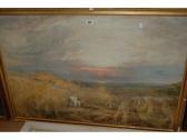 LUCAS George 1863-1899,a sunset harvest scene with figures,Lawrences of Bletchingley GB 2007-12-04