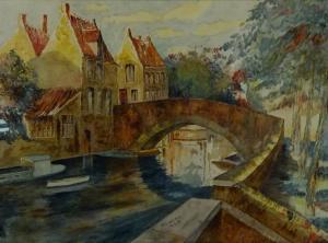 LUCAS J 1910,Canal with Buildings,1933,David Duggleby Limited GB 2017-04-22