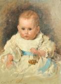 LUCAS Marie Ellen Seymour 1855-1921,a portrait of Elsie Blanche Evelyn Frances ,1889,John Nicholson 2022-10-05