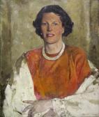 LUCAS Sydney Seymour 1878-1954,PORTRAIT OF SHEILA DE QUINCEY,1957,Lawrences GB 2022-04-06