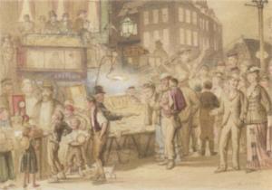 LUCAS William 1840-1895,Early Evening at London Street Fair,1877,Sotheby's GB 2003-10-01