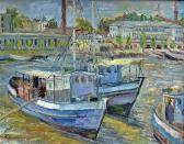 lucasievici Constanta Laetitia 1900-1959,Steriadi În port/In the harbour,GoldArt RO 2016-05-25