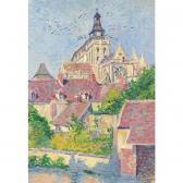 LUCE Maximilien,la cathedrale de gisors, vue du fosse aux tanneurs,1897,Sotheby's 2004-05-06