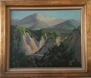 LUCIEN AUBERT 1888-1979,Paysage de montagne,1954,Osenat FR 2022-07-23