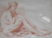 LUCIEN Jean Baptiste 1748-1806,Reclining nude Seated nude,Dreweatt-Neate GB 2009-12-03