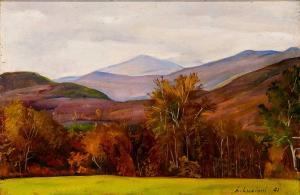 LUCIONI Luigi 1900-1988,Hills, New England,1941,William Doyle US 2024-04-10