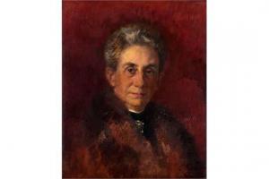 LUCIUS Sebastian 1898-1900,Portrait einer Dame m. grauem Haar u. Brosche,Schopmann DE 2015-06-19