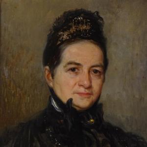 LUCIUS Sebastian 1898-1900,Portrait of a woman,1898,Burstow and Hewett GB 2019-06-19