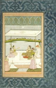 LUCKNOW SCHOOL,A princess with female musicians and attendants on,Bonhams GB 2015-10-06