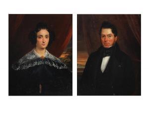 LUCKX Frans Josef 1802-1849,Two portraits,1836,Bruun Rasmussen DK 2024-01-22