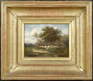 LUCOT JULES 1800-1800,Farm with a stramineous roof,Galerie Koller CH 2009-09-14