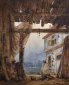 LUCY Adrien 1794-1875,A Coastal Scene, from Inside a Fisherman's Barn,John Nicholson GB 2017-10-11