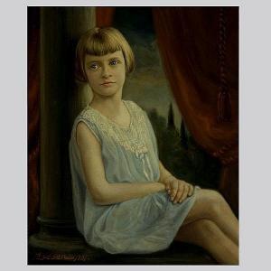 LUDDEN H,Portrait of a Girl in a Blue Dress,1931,Auctions by the Bay US 2007-09-02