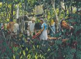 LUDEKENS Fred 1900-1982,Coffee Bean Pickers,Swann Galleries US 2018-12-06