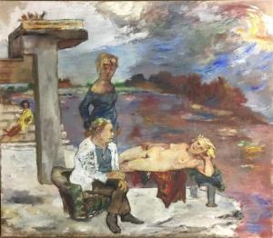 LUDINS Eugene 1904-1996,Figures in a Landscape,Theodore Bruce AU 2019-11-17