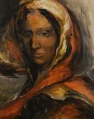 LUDINS Ryah 1900-1900,A head and shoulders portrait of a woman wearing h,Duke & Son GB 2016-04-14