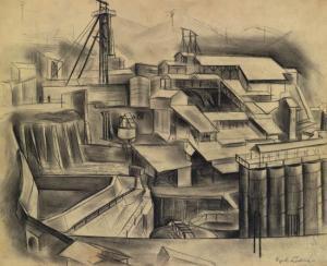 LUDINS Ryah 1900-1900,Factory.,1925,Swann Galleries US 2009-11-20