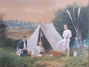 LUDLOW Henry Stephen, Hal,Oarsmen pitching up for the night,1911,Lacy Scott & Knight 2021-12-11