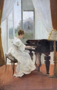 LUDOVICI Jnr. Albert 1852-1932,The Piano Recital,David Duggleby Limited GB 2024-03-15