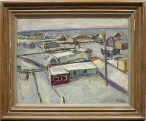 LUDWIG Jonas 1887-1942,Bromberg im Winter,Reiner Dannenberg DE 2012-09-14