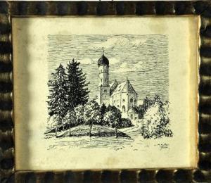 LUDWIG MAGNUS Hotter 1892-1964,Marktoberdorfer Pfarrkirche mit Grabkapelle,1924,Allgauer 2011-04-14
