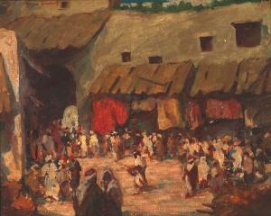 LUDWIG Warren 1899-1965,Tunisian Street Scene,1920,Treadway US 2004-05-23